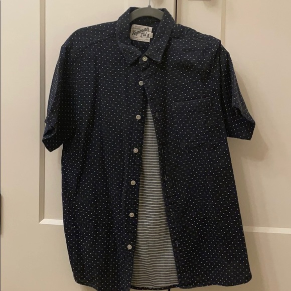 Top Man Short Sleeve Button Down - Picture 1 of 2